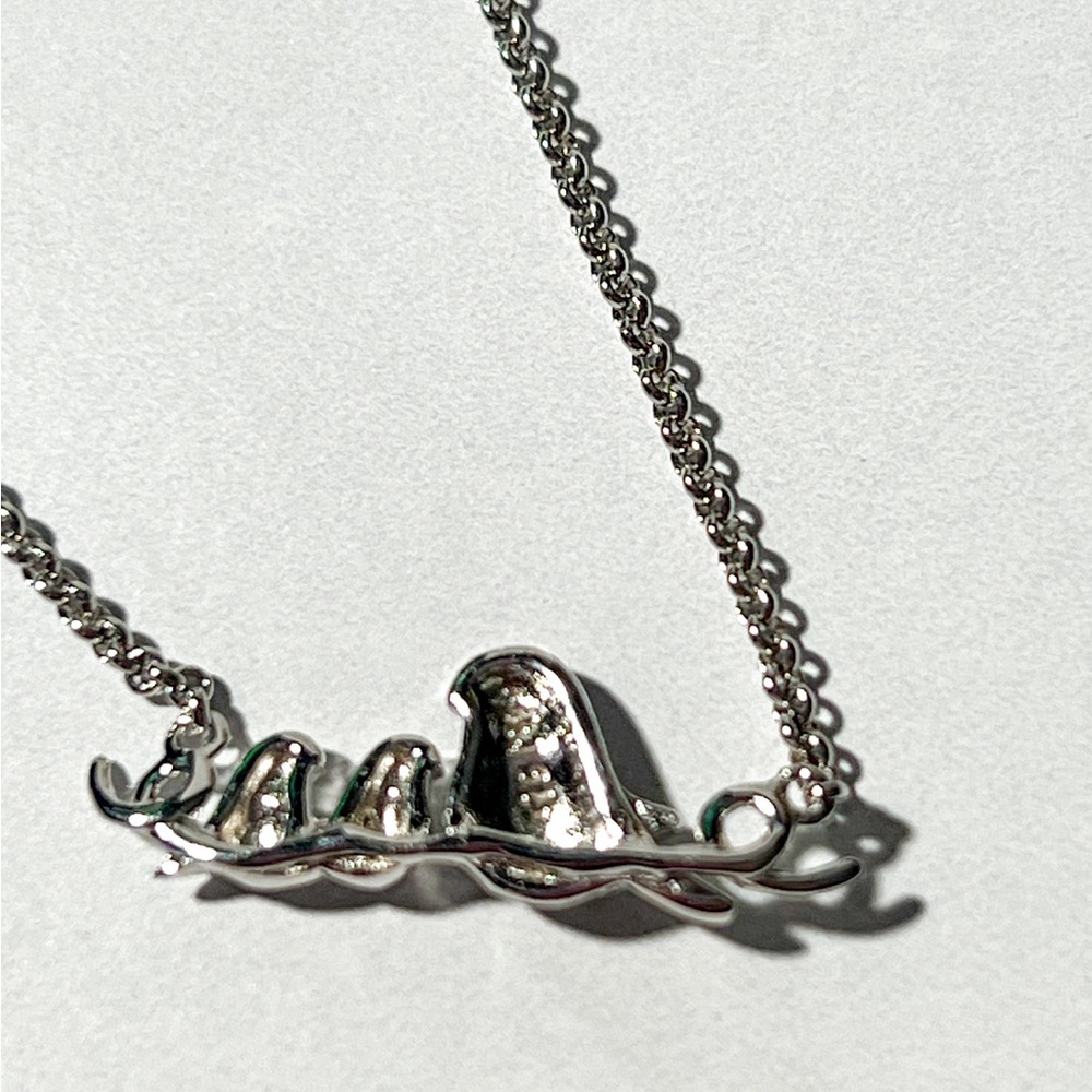 Sterling Silver Momma Bird With Two Baby Chicks 18" Necklace - Picture 4 of 5